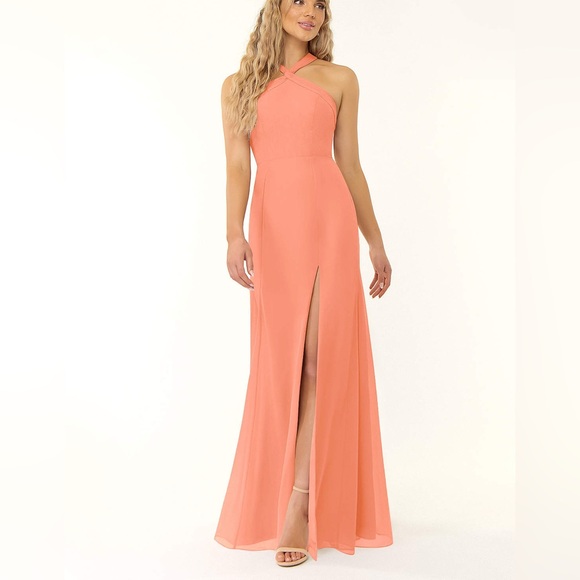 Azazie Halter Gown for Prom - Picture 1 of 7